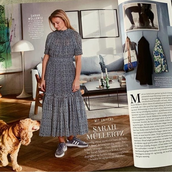 Proenza Schouler Silk Long Ruffle Raw Edge Hem Mock Neck A Line Maxi Dress - Picture 16 of 17